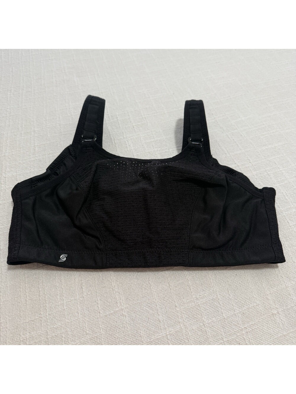 Glamorise 34C Double-Layer Custom Control Sports Bra Black 1166 Wireless Sport